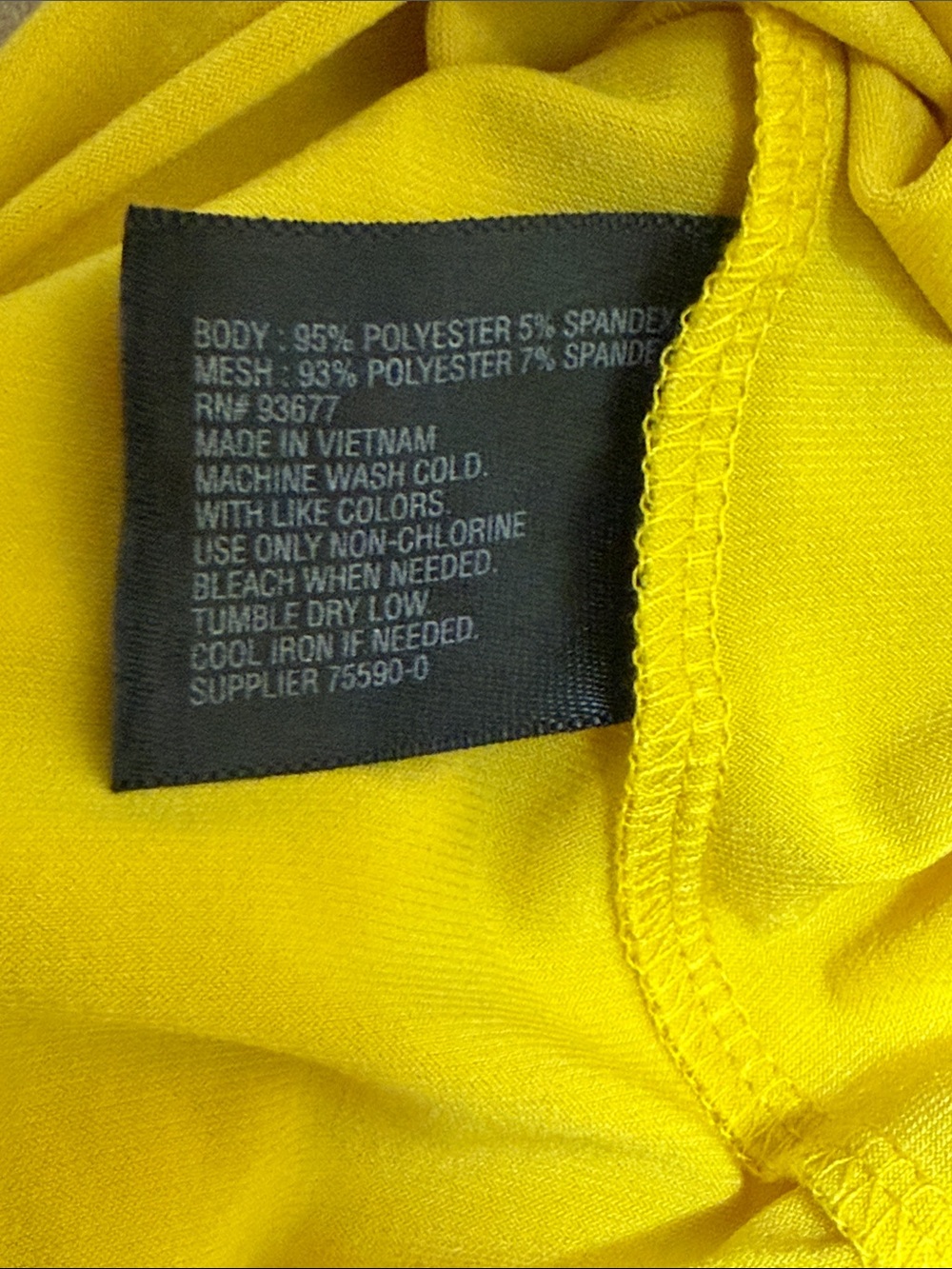 NWT Women’s Worthington Yellow Sleeveless Blouse Tank Top XL - Picture 7 of 7